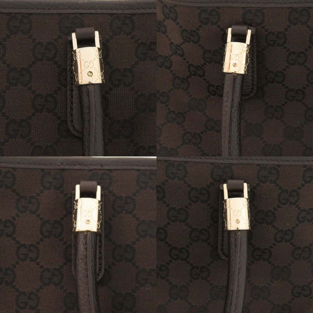 GUCCI Authentic Brown Canvas Tote Bag - Picture 8 of 8
